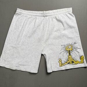 Vintage Bill The Cat Sweat Shorts Gray Extra Large XL‎ Cartoon Novelty